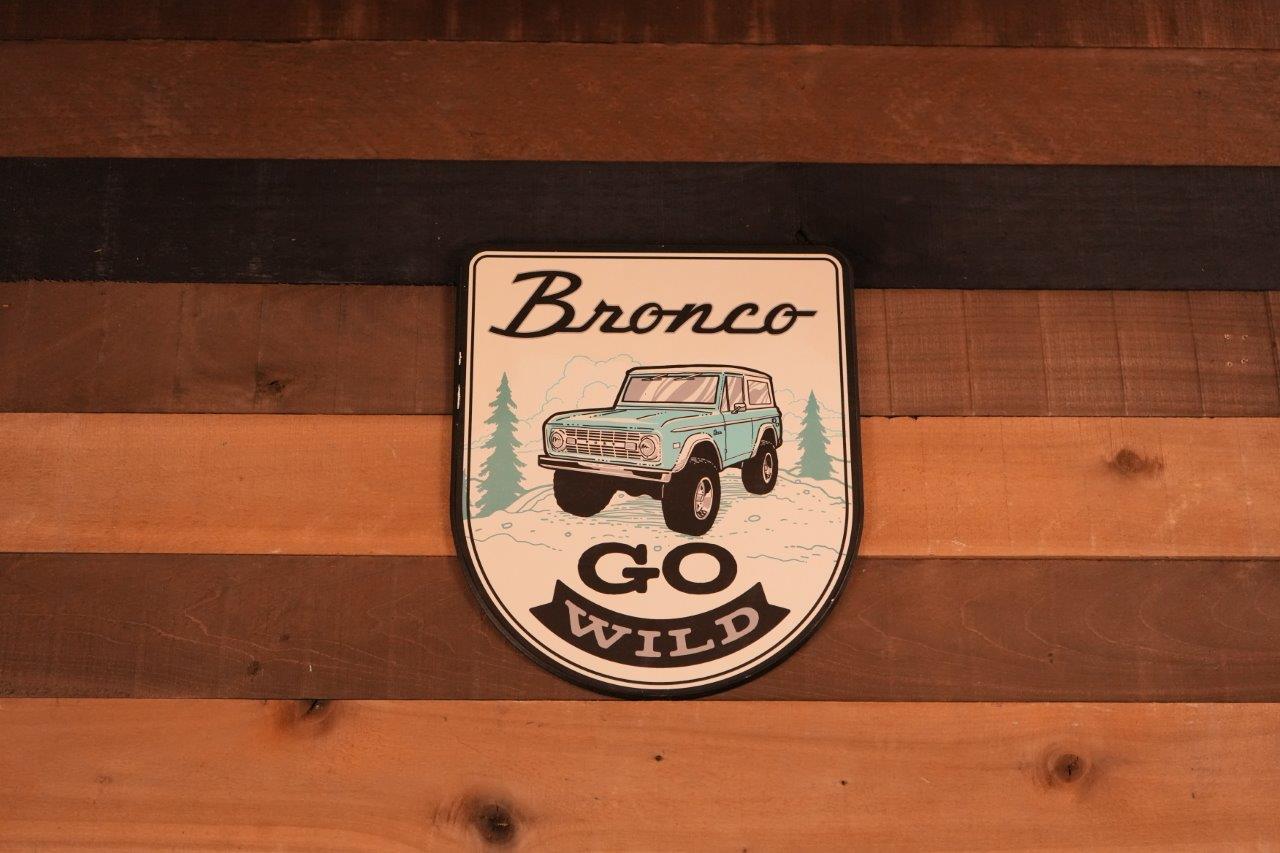 Bronco Go Wild Wood Wall Decor